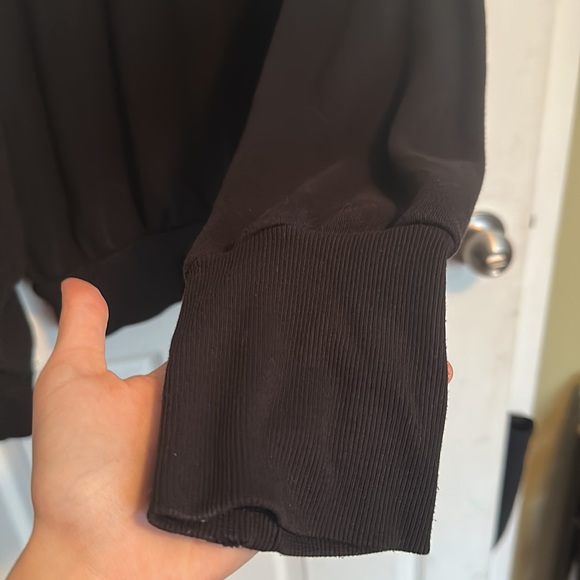 Black Drop Shoulder Long Sleeve - Picture 3 of 4